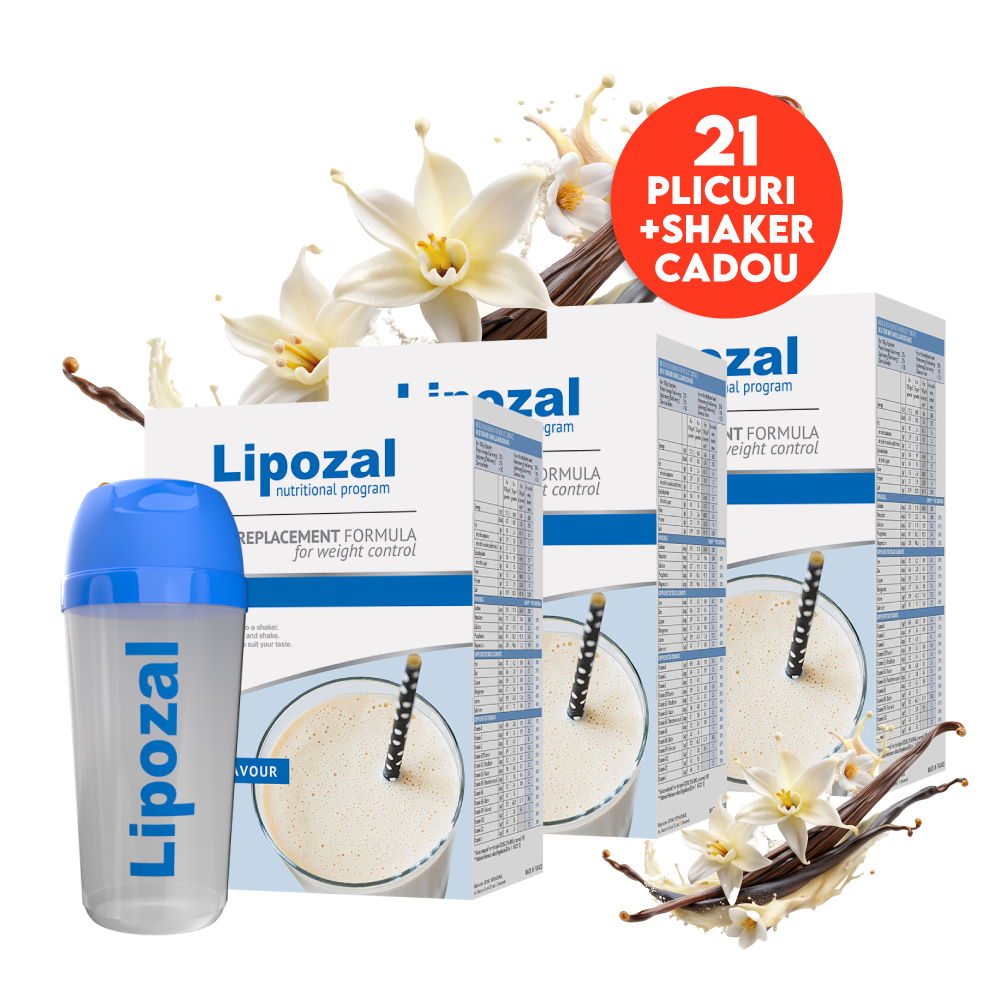 LIPOZAL VANILIE 21 PLICURI + SHAKER