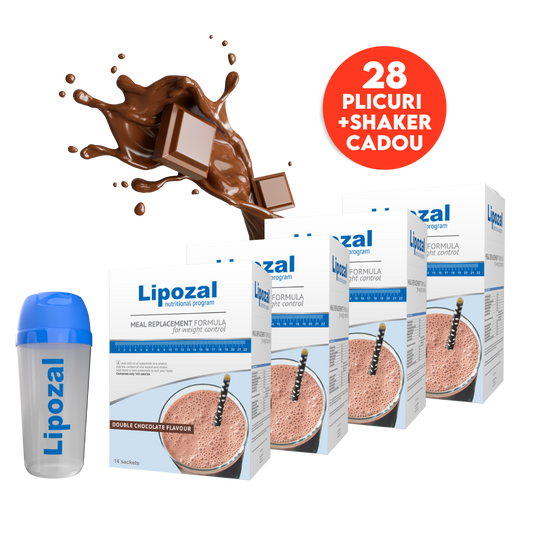 Lipozal Ciocolata 28 plicuri + Shaker CADOU