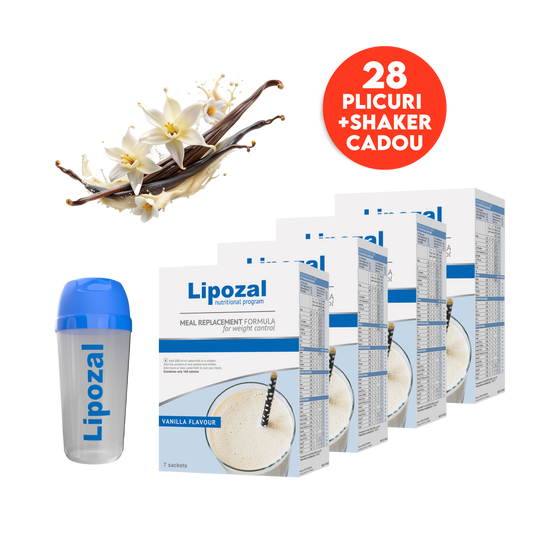Lipozal Vanilie 28 plicuri + Shaker CADOU