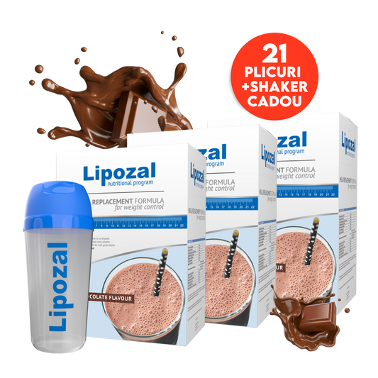 LIPOZAL CIOCOLATA 21 PLICURI + SHAKER